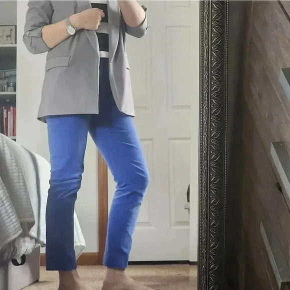 COPY - Banana Republic blue velvet pants - Picture 7 of 8